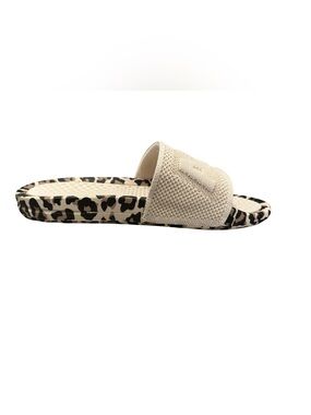 APL Knit Slide Sandals in Parchment/Leopard Men’s Size 11